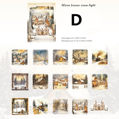 Snow Realm Poetry Sticker 15pcs