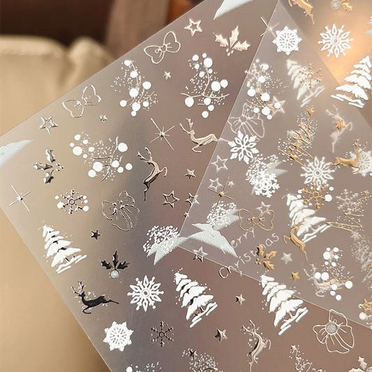 Snowflake Reindeer Mini Stickers