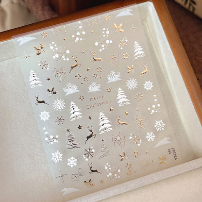 Snowflake Reindeer Mini Stickers