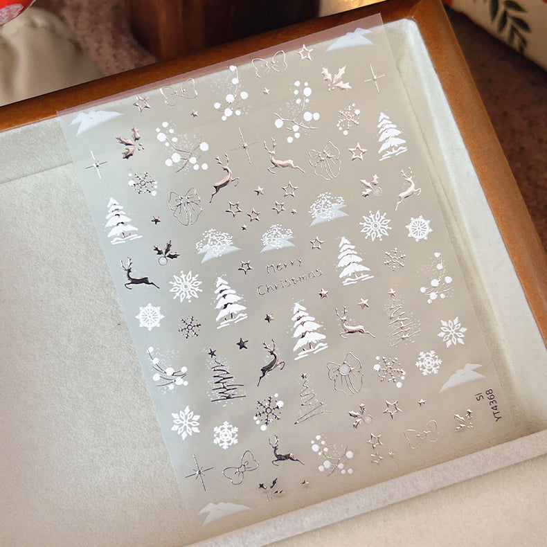 Snowflake Reindeer Mini Stickers