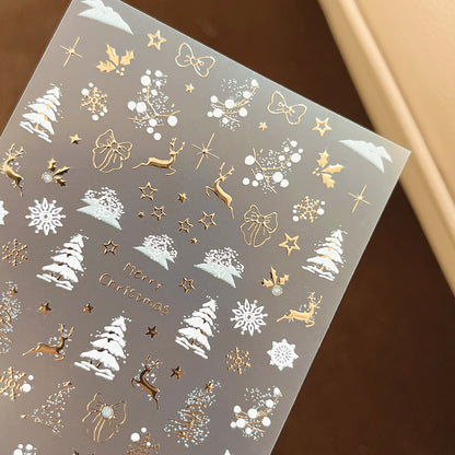 Snowflake Reindeer Mini Stickers