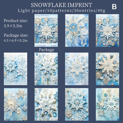 Dreams in the Snow Paper 30pcs