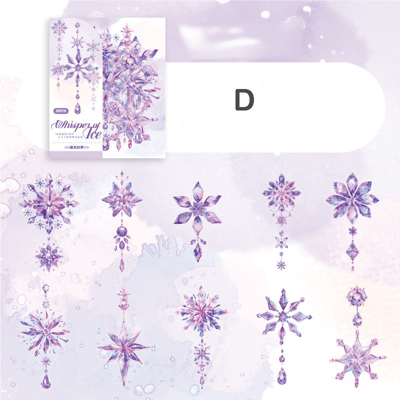 Snowflakes Stickers 20pcs