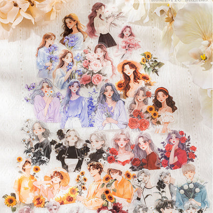 Soak in Sea of Flowers Sticker 15pcs