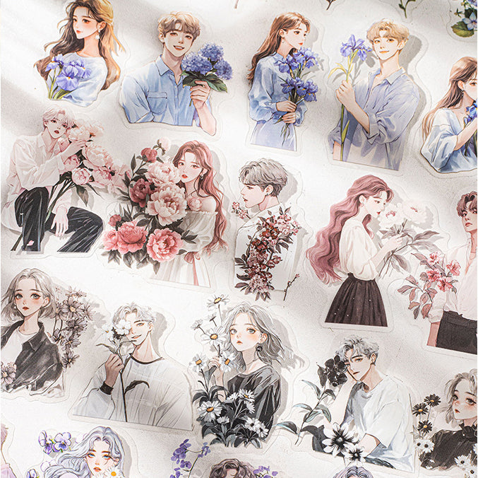 Soak in Sea of Flowers Sticker 15pcs
