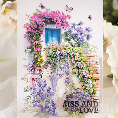 Soak in Sea of Flowers Sticker 15pcs