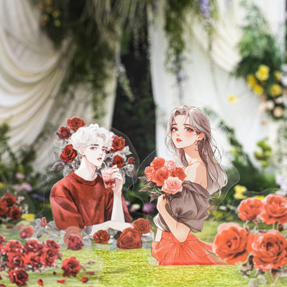 Soak in Sea of Flowers Sticker 15pcs