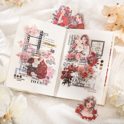 Soak in Sea of Flowers Sticker 15pcs