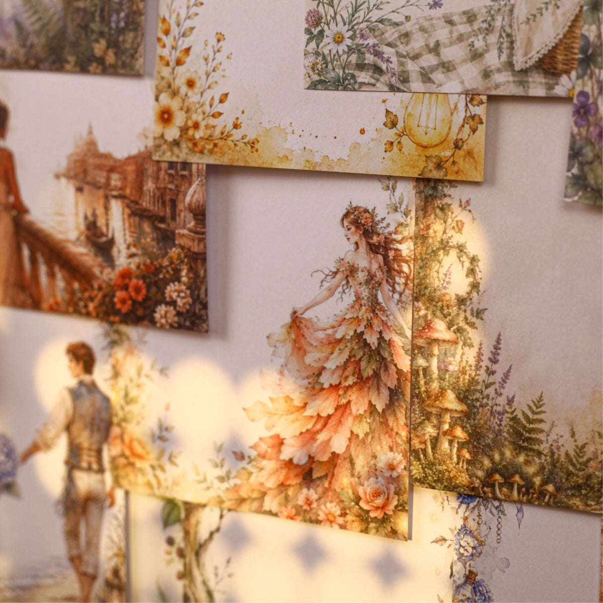 Soft Rhyme Floral Frame Sticker 24pcs