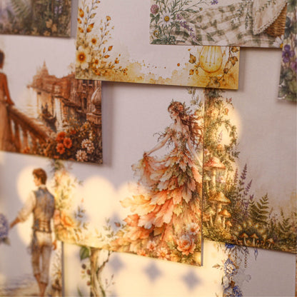 Soft Rhyme Floral Frame Sticker 24pcs