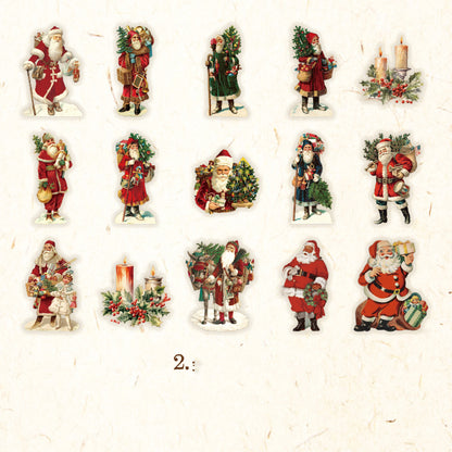 Sparkling Christmas Stickers 30pcs