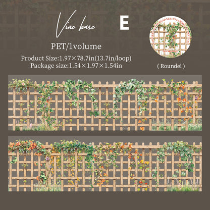 Spread of Vines and Flowers Tape