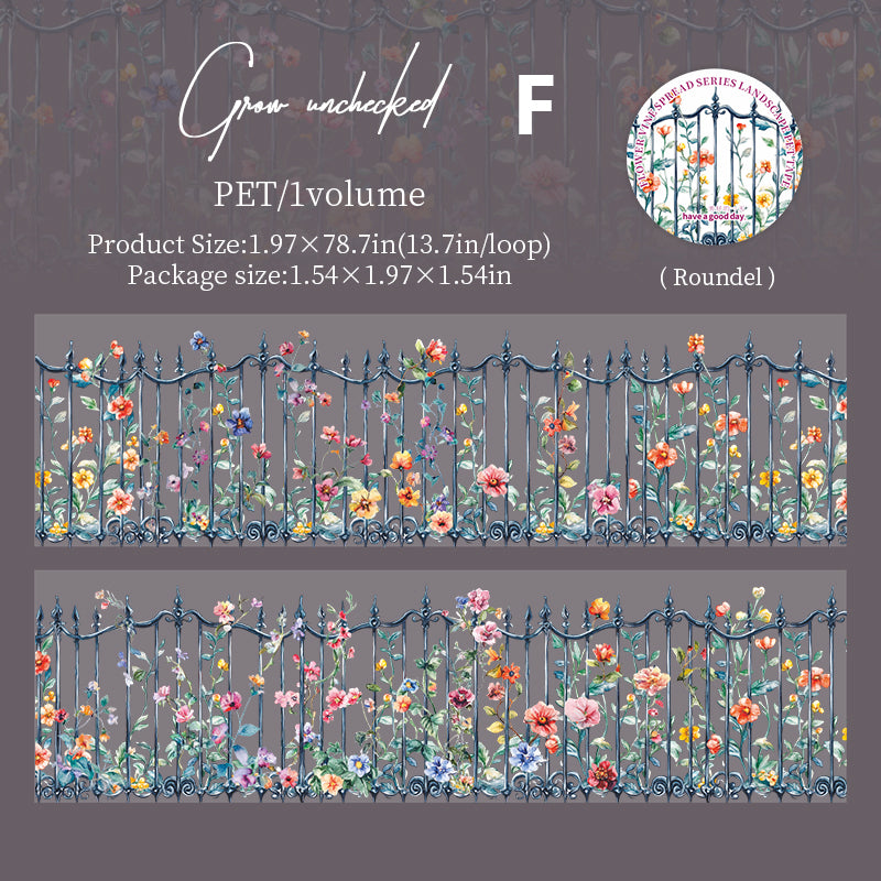 Spread of Vines and Flowers Tape