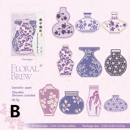 Spring And Autumn in The Bottle Stickers 20pcs