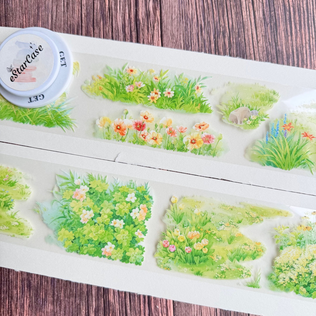 6cm*2m Spring Floral Canvas Tape