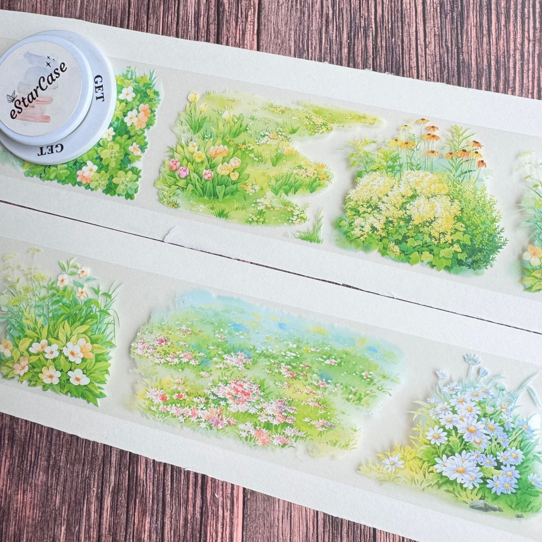 6cm*2m Spring Floral Canvas Tape