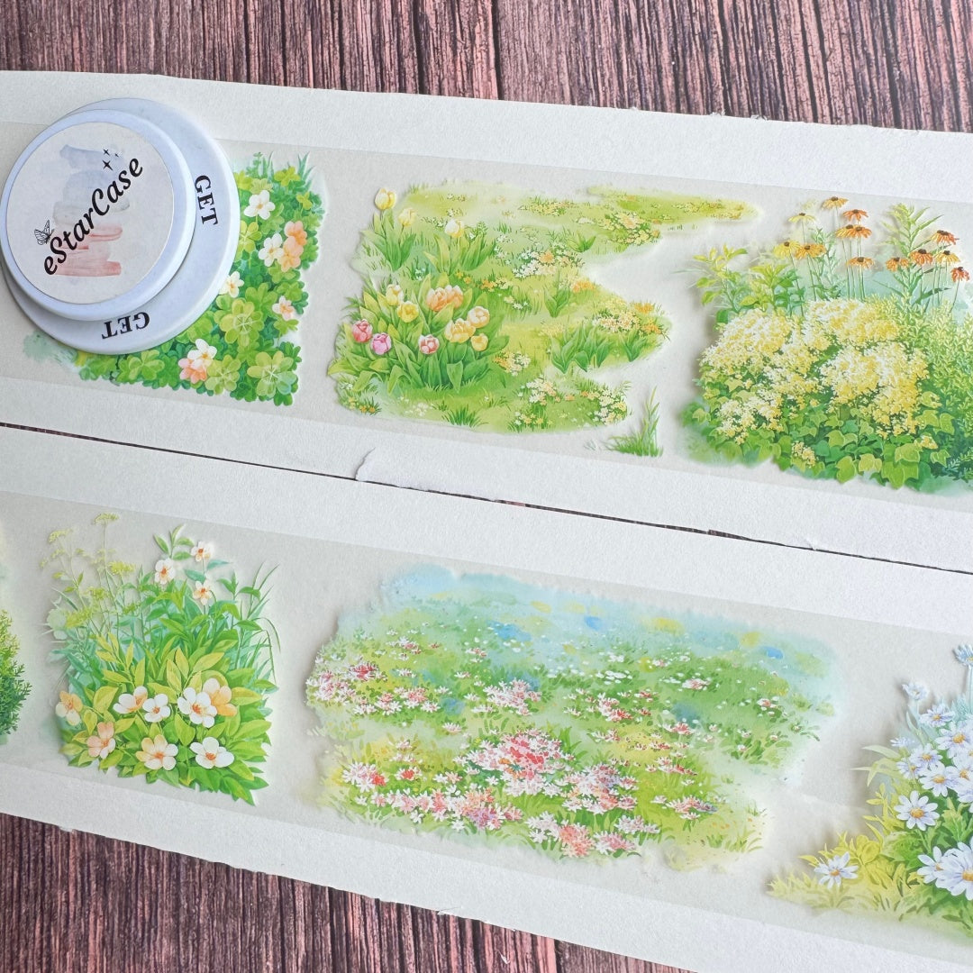 6cm*2m Spring Floral Canvas Tape