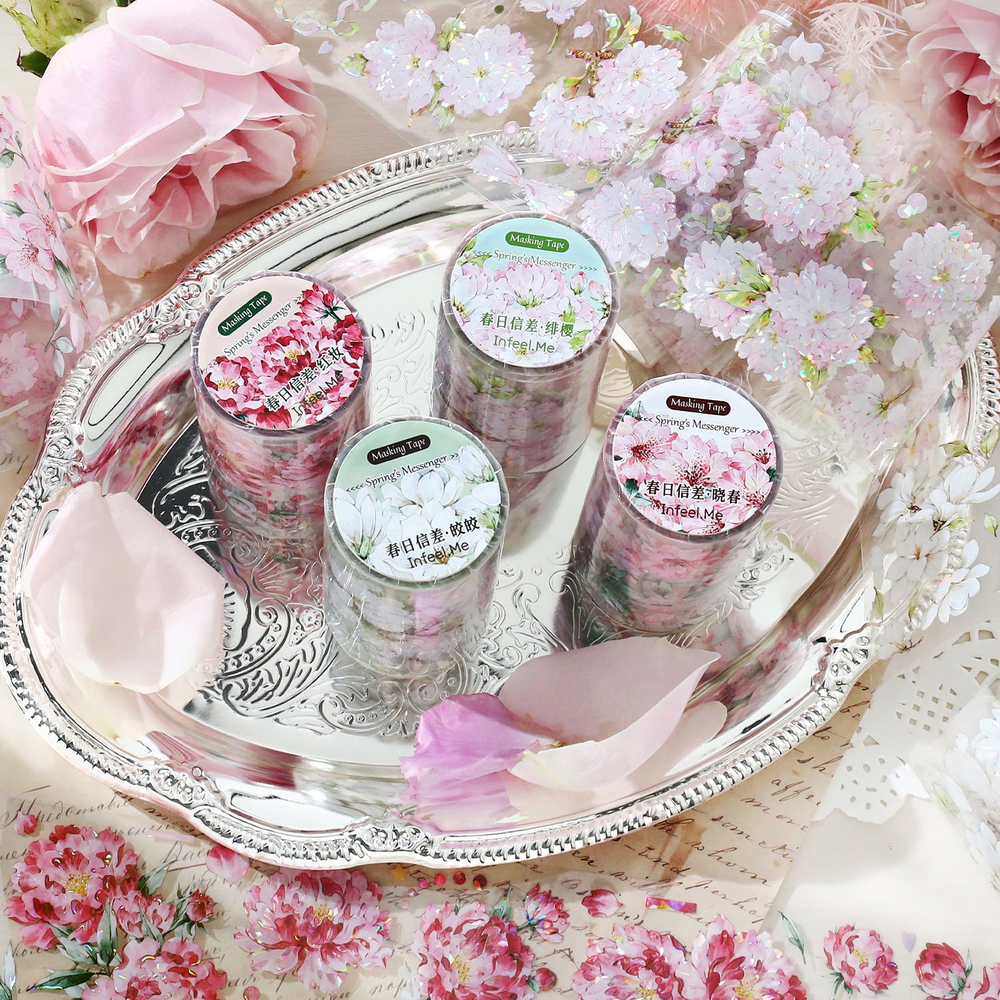 Spring Messenger Single Roll Washi Tape All Tape
