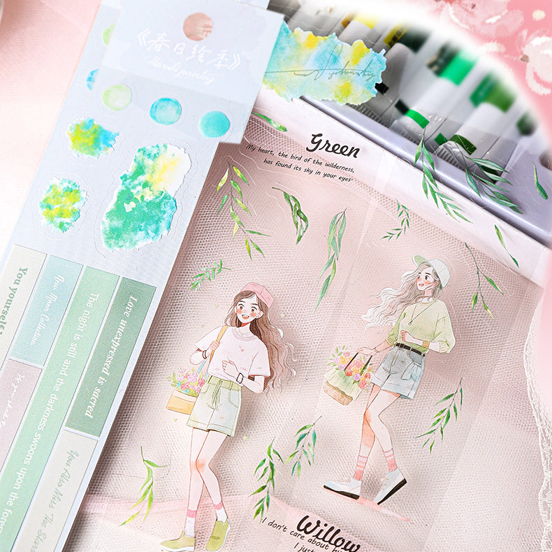 Spring Painting Season Collection Sticker 3pcs