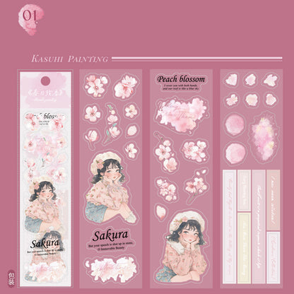 Spring Painting Season Collection Sticker 3pcs