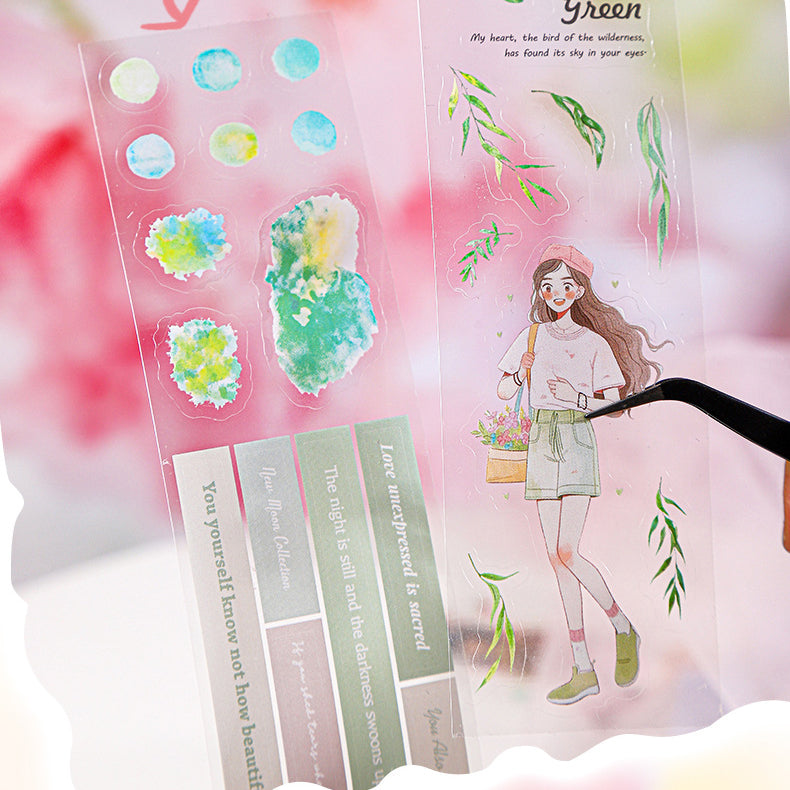 Spring Painting Season Collection Sticker 3pcs