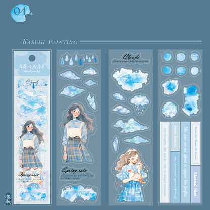 Spring Painting Season Collection Sticker 3pcs