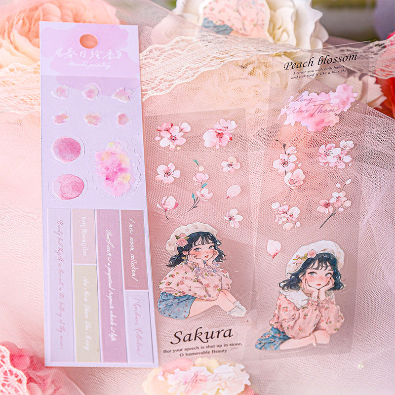 Spring Painting Season Collection Sticker 3pcs