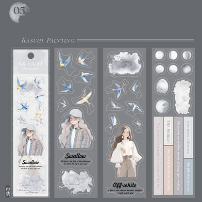 Spring Painting Season Collection Sticker 3pcs