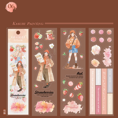 Spring Painting Season Collection Sticker 3pcs