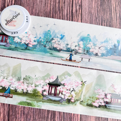 8cm*2m Spring Peace Mountains Tape