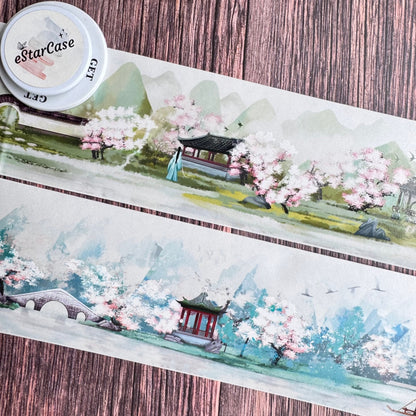 8cm*2m Spring Peace Mountains Tape