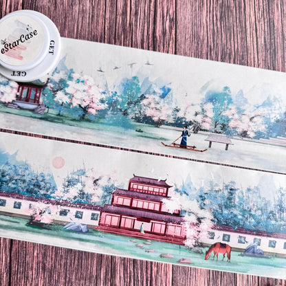 8cm*2m Spring Peace Mountains Tape