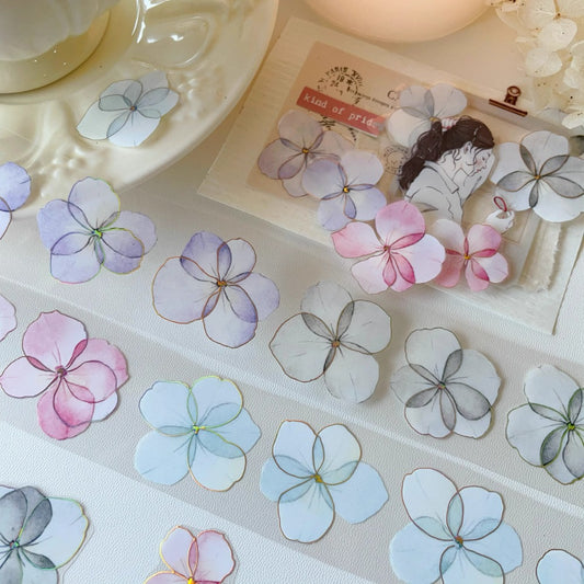 3.5cm*200cm Star-falling Gold Small Flower PET Washi Tape