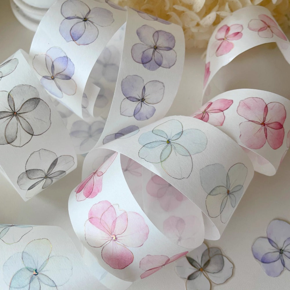 3.5cm*200cm Star-falling Gold Small Flower PET Washi Tape