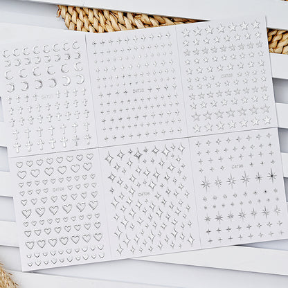 Star Embossed Mini Stickers