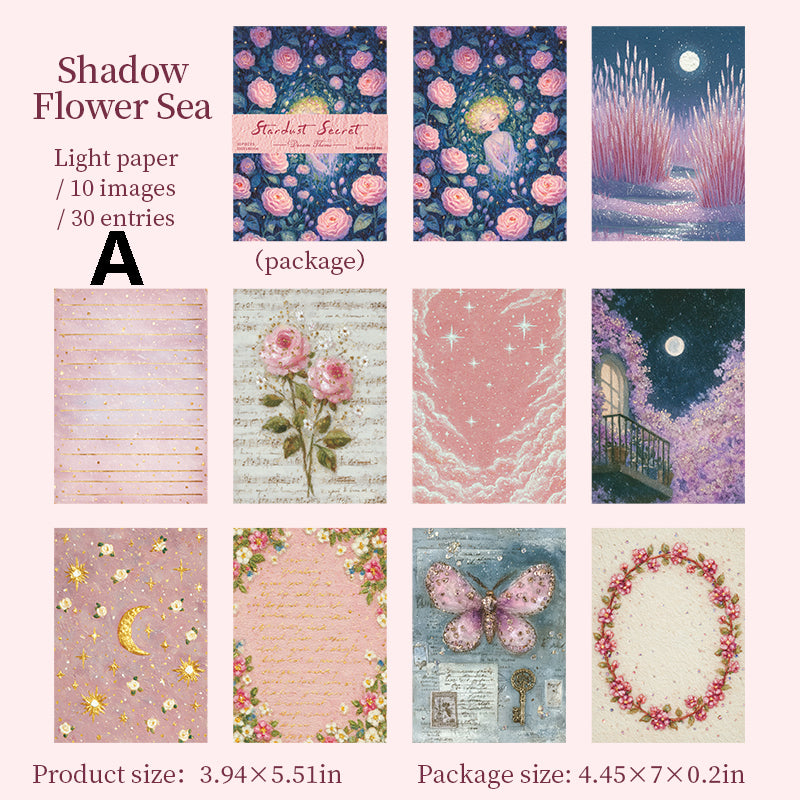 Stardust Secret Scroll Sticker 30pcs