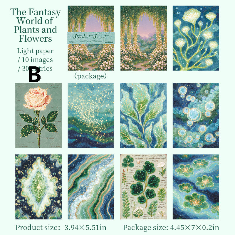 Stardust Secret Scroll Sticker 30pcs