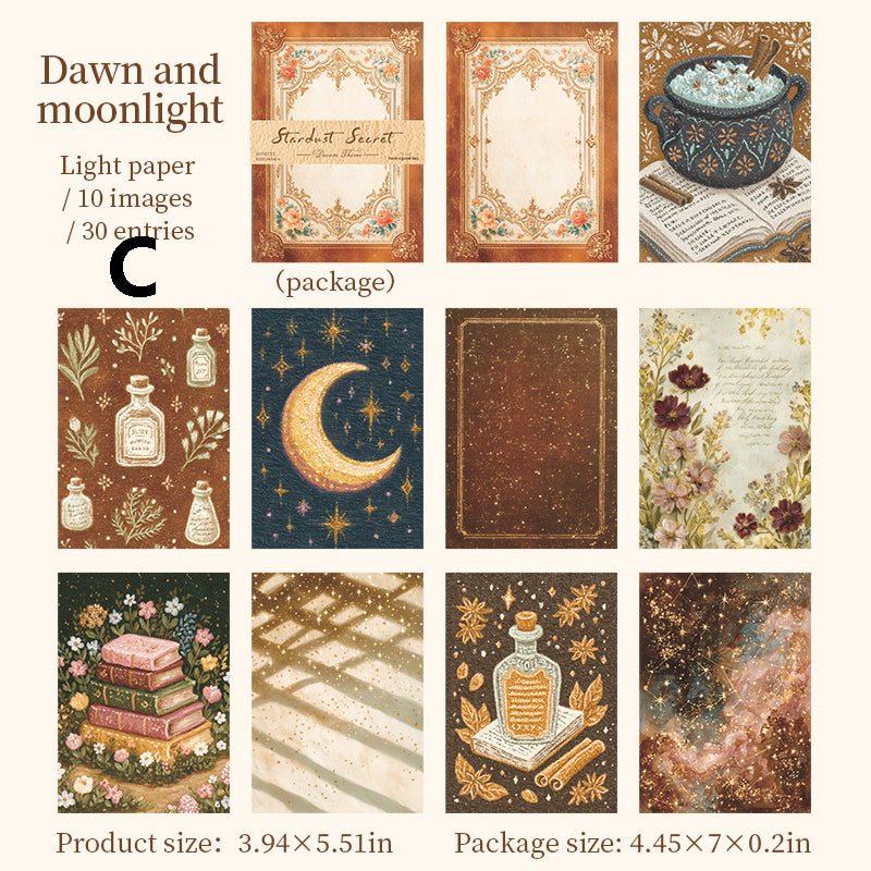 Stardust Secret Scroll Sticker 30pcs