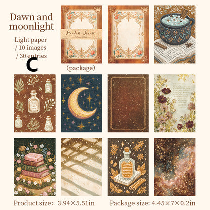 Stardust Secret Scroll Sticker 30pcs