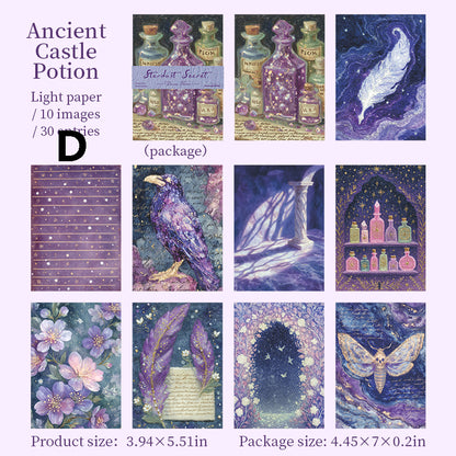 Stardust Secret Scroll Sticker 30pcs