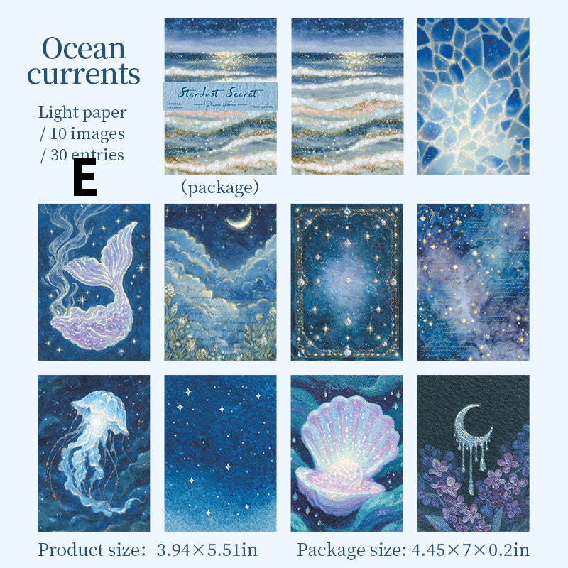 Stardust Secret Scroll Sticker 30pcs