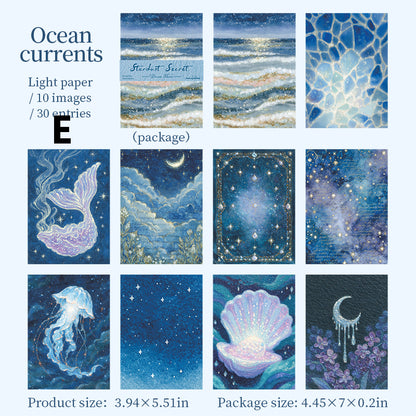 Stardust Secret Scroll Sticker 30pcs