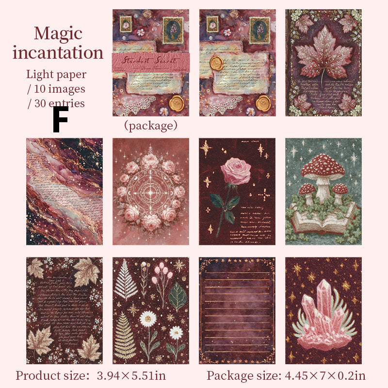 Stardust Secret Scroll Sticker 30pcs