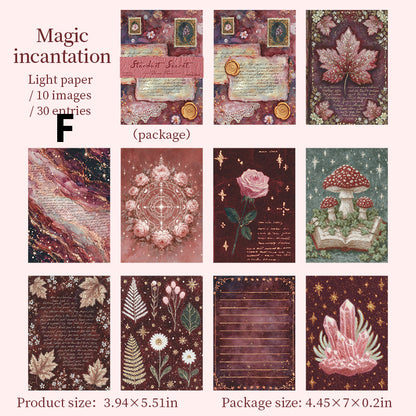 Stardust Secret Scroll Sticker 30pcs