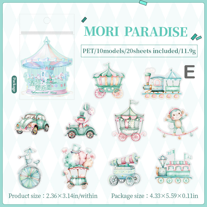 Starlight Amusement Park Stickers 20pcs