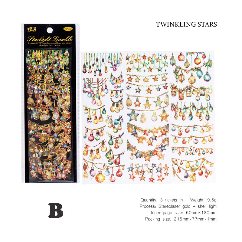 Starlight Party Sticker 3pcs