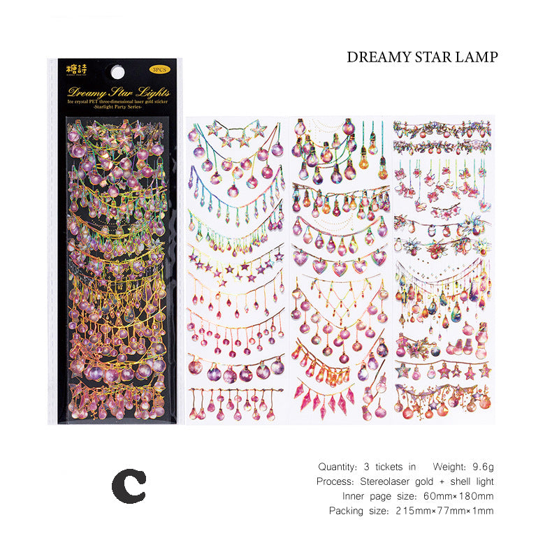 Starlight Party Sticker 3pcs