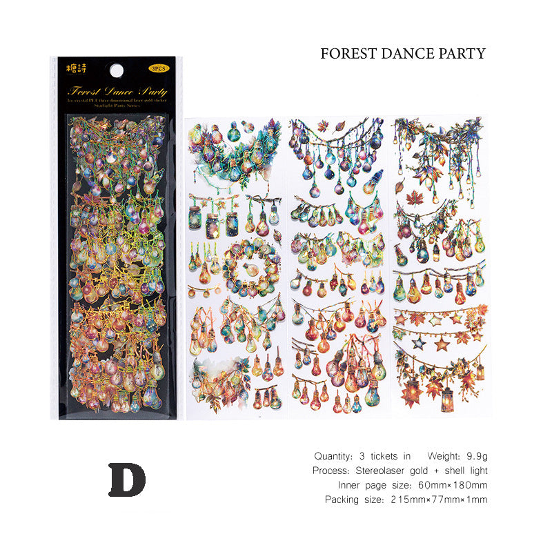 Starlight Party Sticker 3pcs