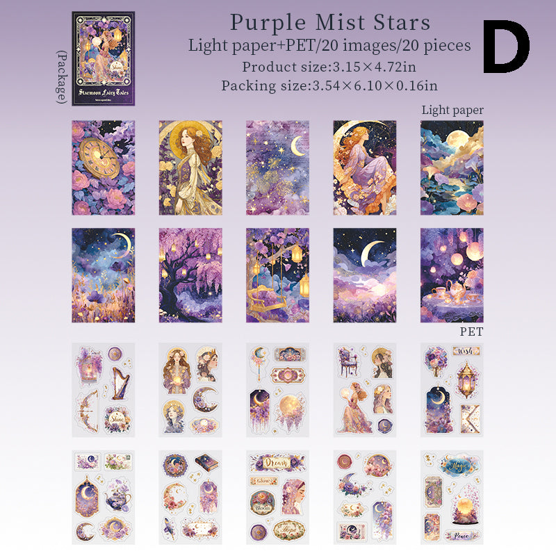 Starmoon Fairy Tales Sticker Book 20pcs