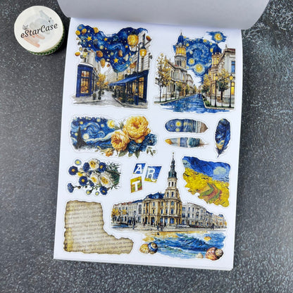 Starry Night Art Rhapsody Sticker Book